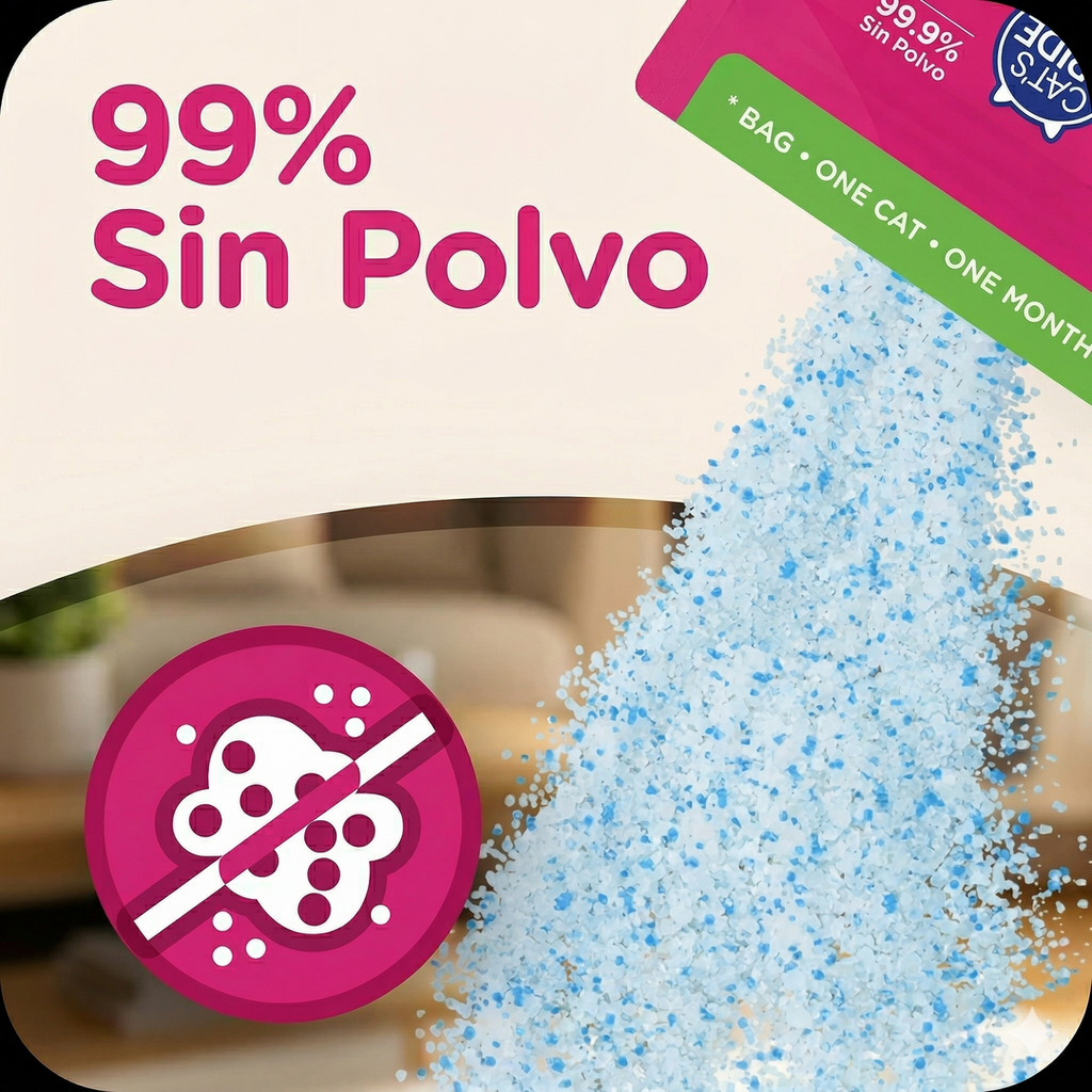 Cat's Pride Ultra Micro Crystals – Arena de Cristales sin Aroma para Gato (2.27 kg)
