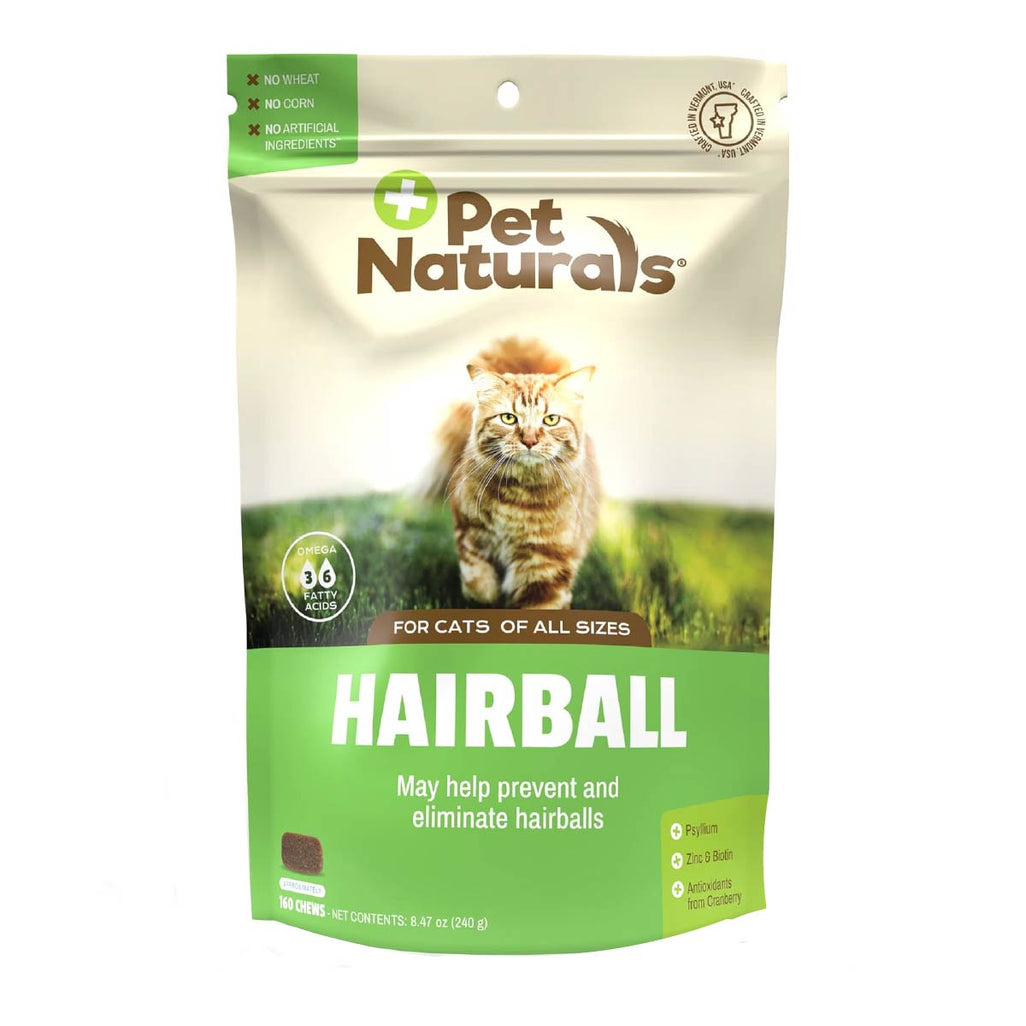 Hairball Chew para Gatos – Pet Naturals 240g. Control Natural de Bolas de Pelo