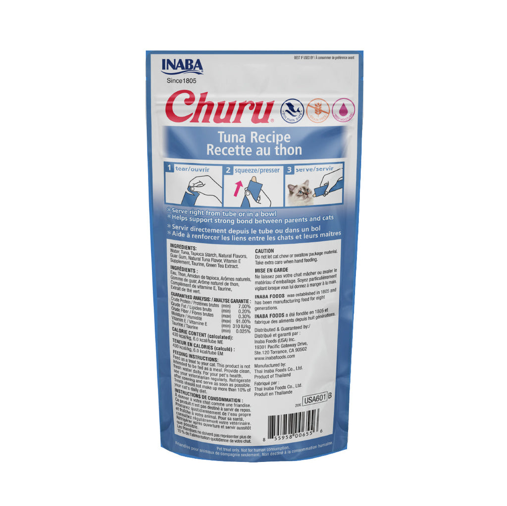 CHURU Atún caja c/6 bolsas C/4 tubos