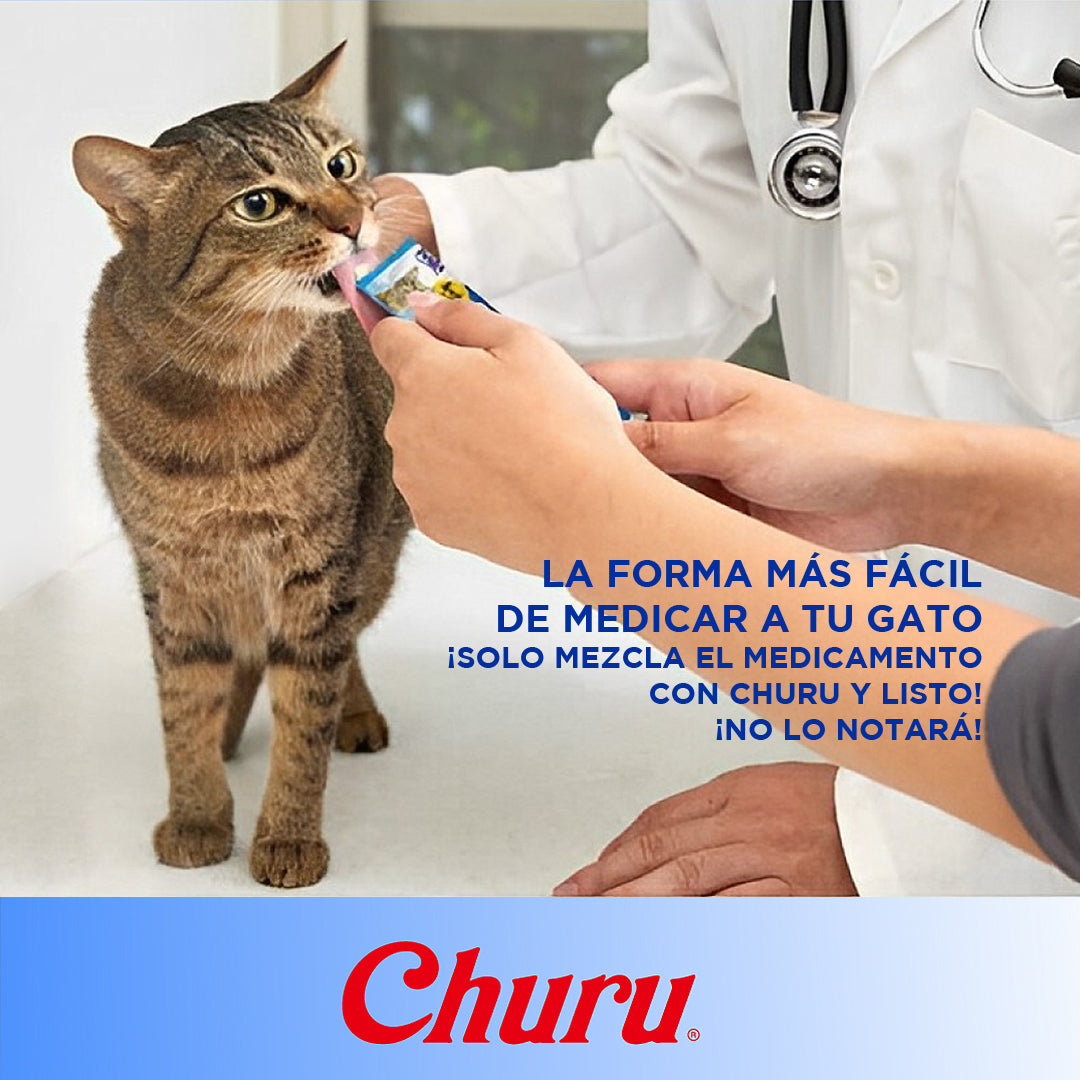 CHURU Atún caja c/6 bolsas C/4 tubos