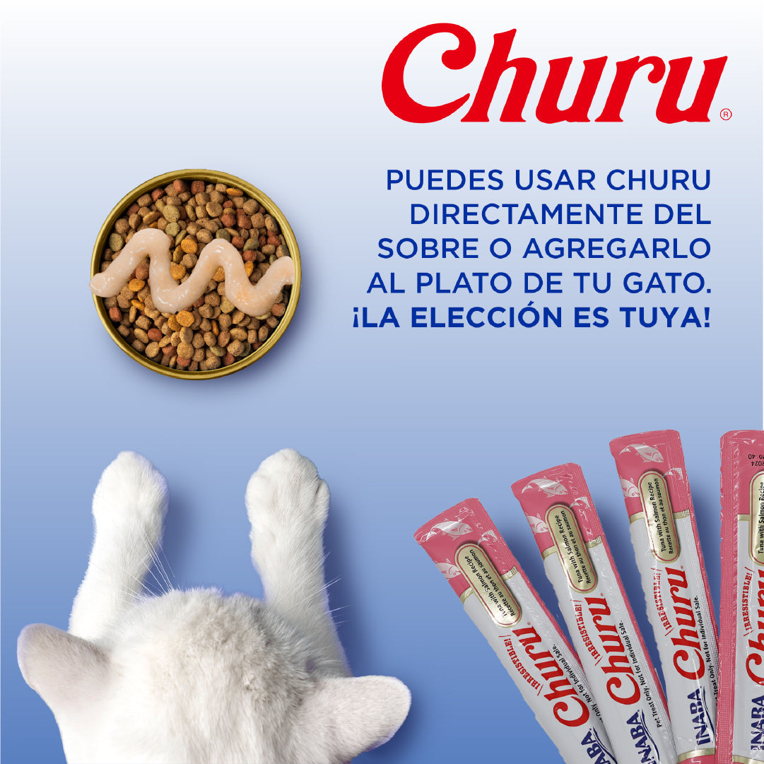 CHURU Atún caja c/6 bolsas C/4 tubos